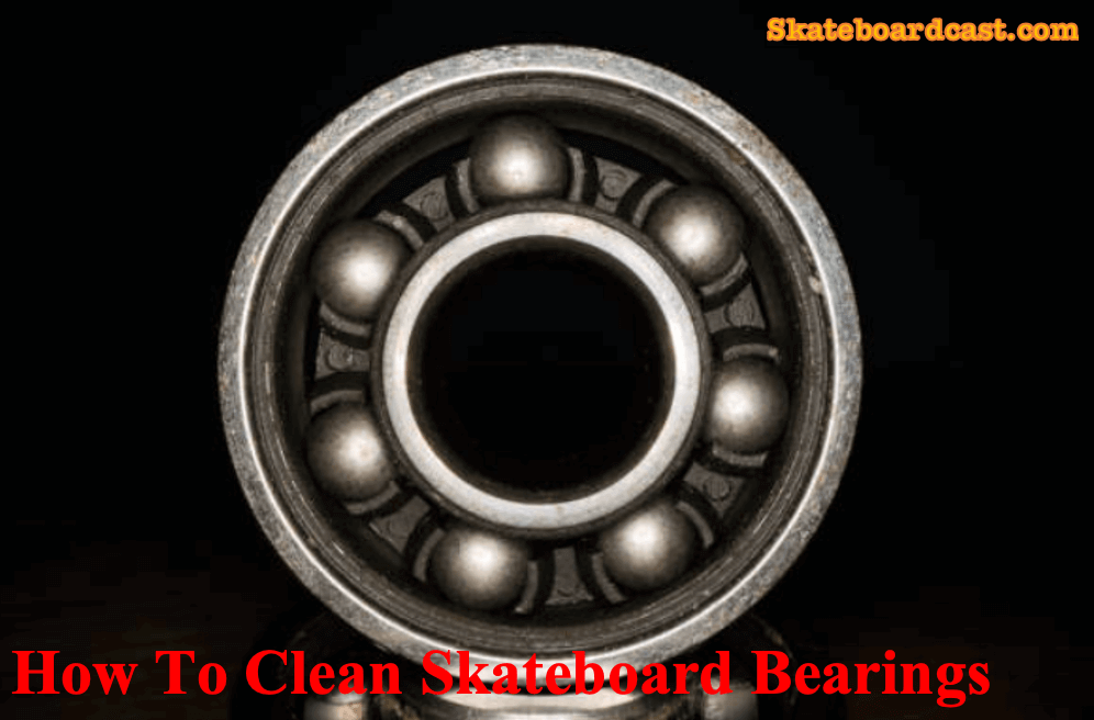 Cleaning skateboard bearings.